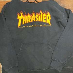 Thrasher Magazine Flame Logo Black Hoodie